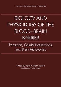 Couverture de l’ouvrage Biology and Physiology of the Blood-Brain Barrier