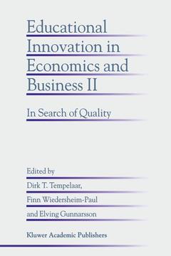 Couverture de l’ouvrage Educational Innovation in Economics and Business II