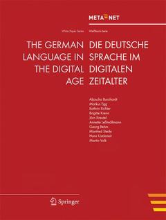 Couverture de l’ouvrage The German Language in the Digital Age