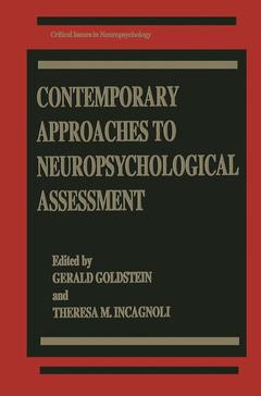 Couverture de l’ouvrage Contemporary Approaches to Neuropsychological Assessment