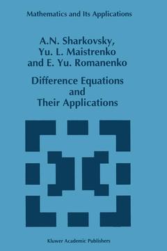 Couverture de l’ouvrage Difference Equations and Their Applications