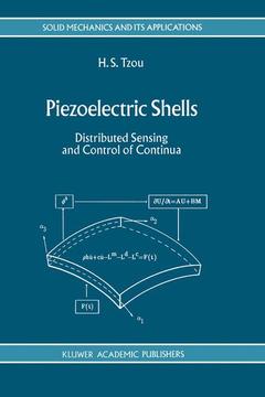 Cover of the book Piezoelectric Shells