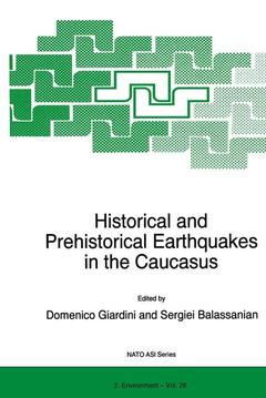 Couverture de l’ouvrage Historical and Prehistorical Earthquakes in the Caucasus