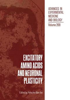 Couverture de l’ouvrage Excitatory Amino Acids and Neuronal Plasticity