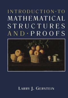 Couverture de l’ouvrage Introduction · to Mathematical Structures and · Proofs