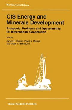 Couverture de l’ouvrage CIS Energy and Minerals Development
