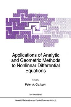 Cover of the book Applications of Analytic and Geometric Methods to Nonlinear Differential Equations