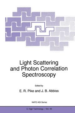 Couverture de l’ouvrage Light Scattering and Photon Correlation Spectroscopy
