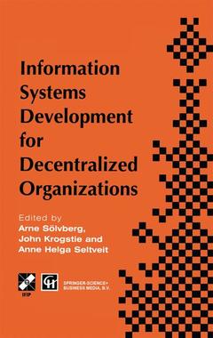 Cover of the book Information Systems Development for Decentralized Organizations