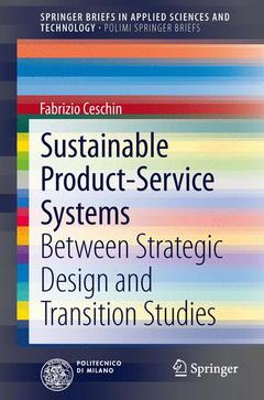 Couverture de l’ouvrage Sustainable Product-Service Systems