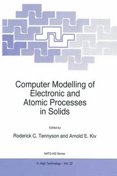 Couverture de l’ouvrage Computer Modelling of Electronic and Atomic Processes in Solids