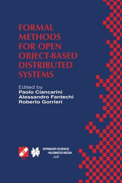 Couverture de l’ouvrage Formal Methods for Open Object-Based Distributed Systems