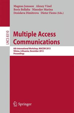 Couverture de l’ouvrage Multiple Access Communications