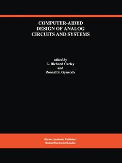 Couverture de l’ouvrage Computer-Aided Design of Analog Circuits and Systems