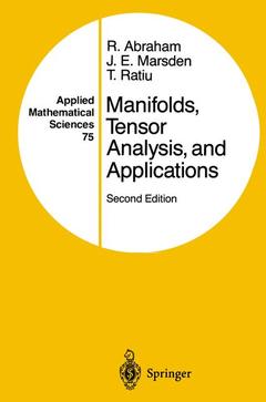 Couverture de l’ouvrage Manifolds, Tensor Analysis, and Applications