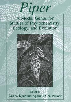 Couverture de l’ouvrage Piper: A Model Genus for Studies of Phytochemistry, Ecology, and Evolution