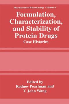 Couverture de l’ouvrage Formulation, Characterization, and Stability of Protein Drugs