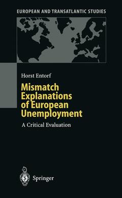 Couverture de l’ouvrage Mismatch Explanations of European Unemployment