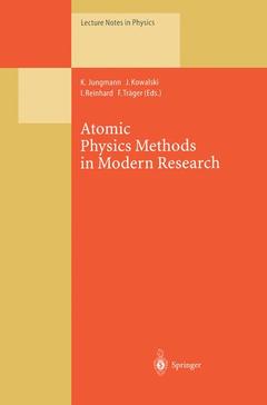 Cover of the book Atomic Physics Methods in Modern Research