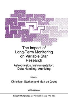 Couverture de l’ouvrage The Impact of Long-Term Monitoring on Variable Star Research