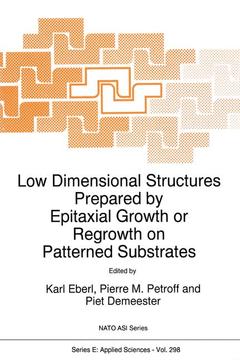 Couverture de l’ouvrage Low Dimensional Structures Prepared by Epitaxial Growth or Regrowth on Patterned Substrates
