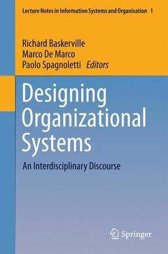 Cover of the book Designing Organizational Systems