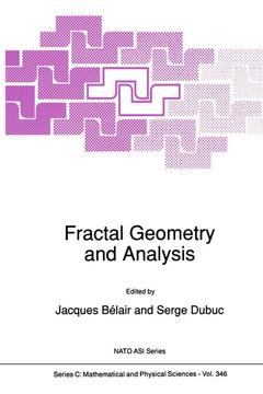 Couverture de l’ouvrage Fractal Geometry and Analysis
