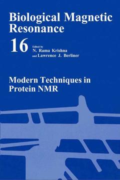 Couverture de l’ouvrage Modern Techniques in Protein NMR