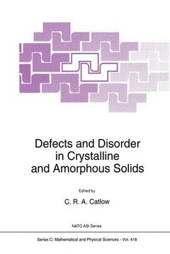 Cover of the book Defects and Disorder in Crystalline and Amorphous Solids