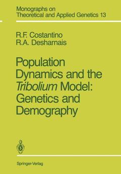Couverture de l’ouvrage Population Dynamics and the Tribolium Model: Genetics and Demography