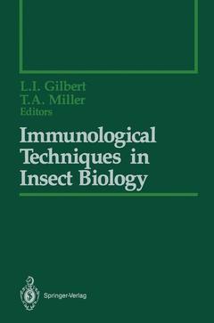 Couverture de l’ouvrage Immunological Techniques in Insect Biology