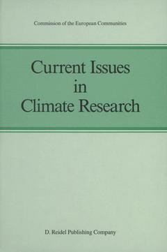 Couverture de l’ouvrage Current Issues in Climate Research