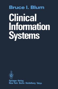 Cover of the book Clinical Information Systems