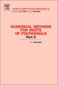 Couverture de l’ouvrage Numerical Methods for Roots of Polynomials - Part II