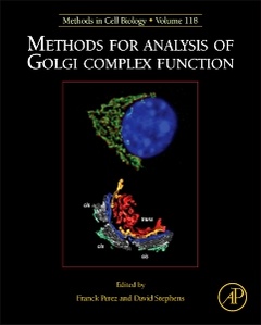 Couverture de l’ouvrage Methods for Analysis of Golgi Complex Function