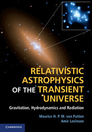 Couverture de l’ouvrage Relativistic Astrophysics of the Transient Universe