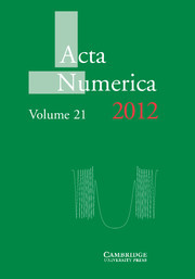 Couverture de l’ouvrage Acta Numerica 2012: Volume 21