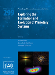 Couverture de l’ouvrage Exploring the Formation and Evolution of Planetary Systems (IAU S299)