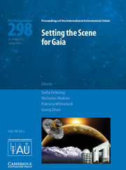 Couverture de l’ouvrage Setting the Scene for Gaia and LAMOST (IAU S298)