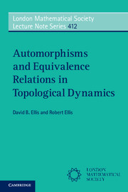 Couverture de l’ouvrage Automorphisms and Equivalence Relations in Topological Dynamics