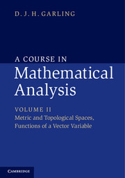 Couverture de l’ouvrage A Course in Mathematical Analysis: Volume 2, Metric and Topological Spaces, Functions of a Vector Variable