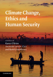 Couverture de l’ouvrage Climate Change, Ethics and Human Security