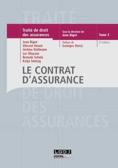 Cover of the book le contrat d'assurance - 2ème édition