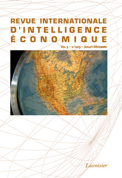 Couverture de l’ouvrage Revue internationale d'intelligence économique