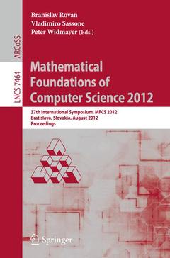 Cover of the book Mathematical Foundations of Computer Science 2012