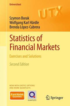 Couverture de l’ouvrage Statistics of Financial Markets