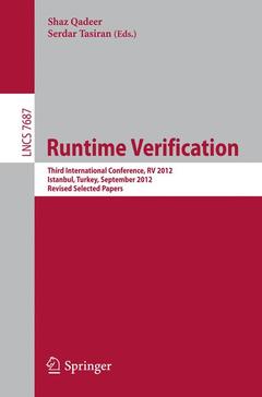Couverture de l’ouvrage Runtime Verification