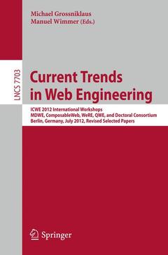 Couverture de l’ouvrage Current Trends in Web Engineering