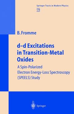 Cover of the book d-d Excitations in Transition-Metal Oxides