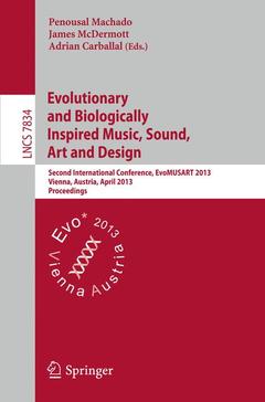 Couverture de l’ouvrage Evolutionary and Biologically Inspired Music, Sound, Art and Design